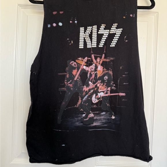 2017 Kiss Shirt Alive! Glam Metal Band Women's Tank Top Tee Medium - Picture 2 of 10
